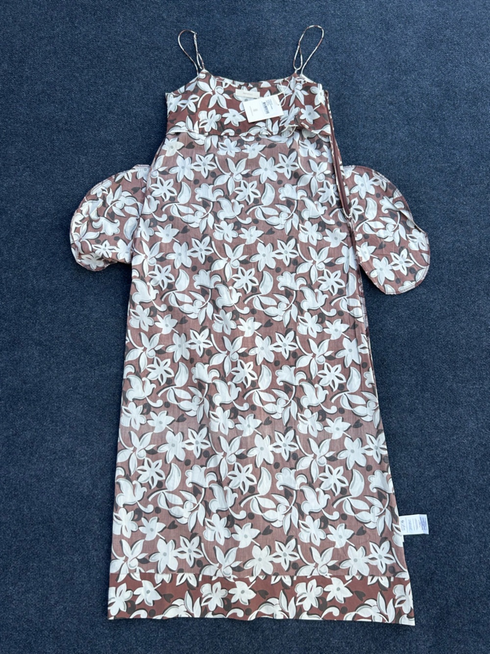 NWT Faithfull Alskar Floral Cotton Maxi Dress in Plumeria. - Picture 15 of 16